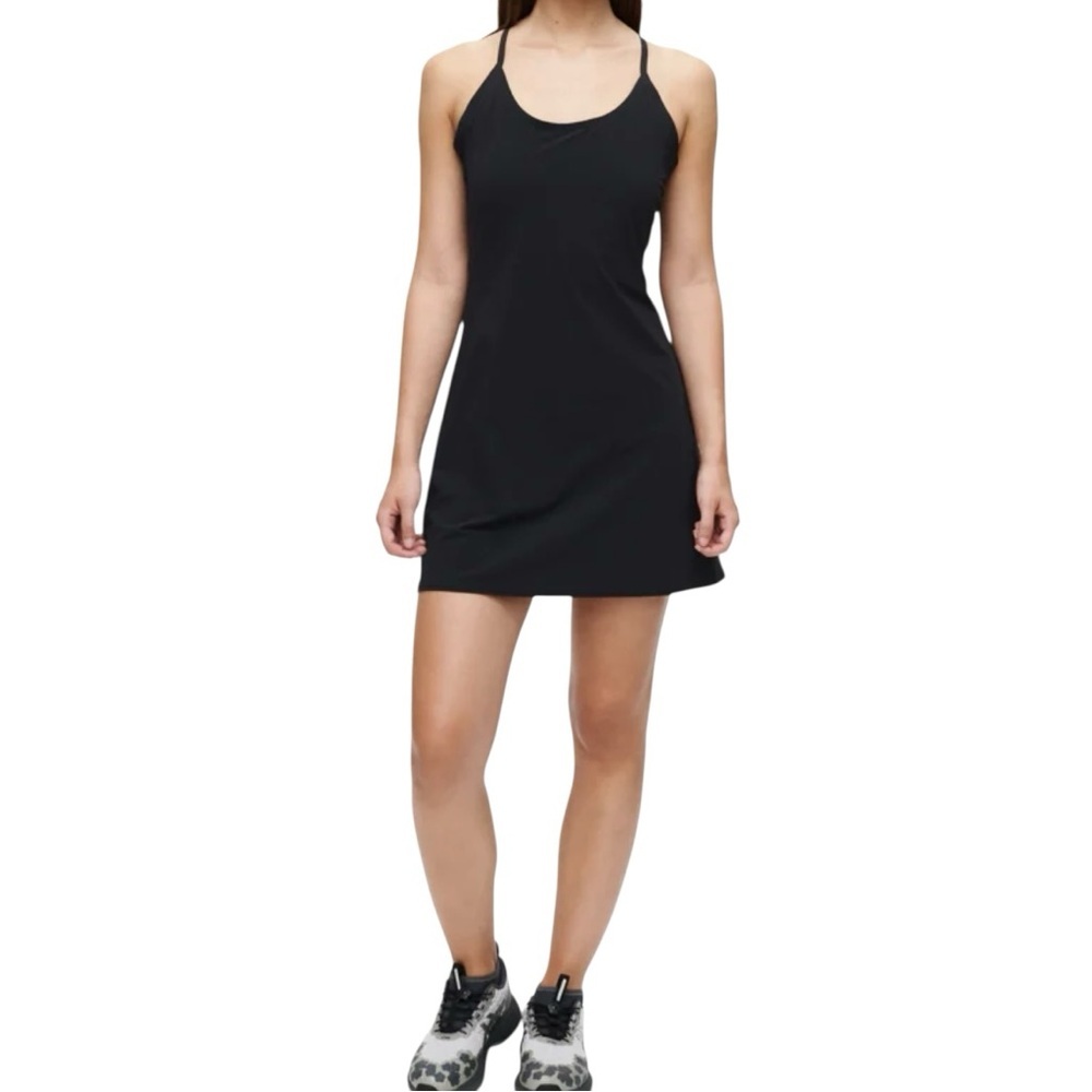 Outdoor Voices The Exercise Dress Black Size Small Racerback Built In Shorts - Picture 2 of 10